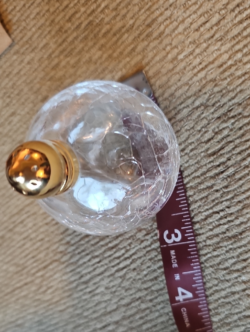Pottery Barn Salt & Pepper Shakers With Crackled Glass Details - Picture 5 of 6
